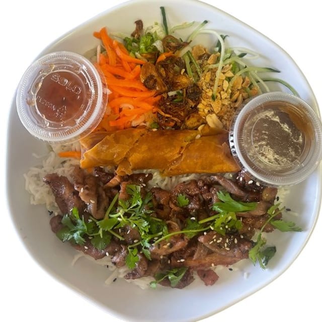 Grilled Pork & Egg Roll Vermicelli.