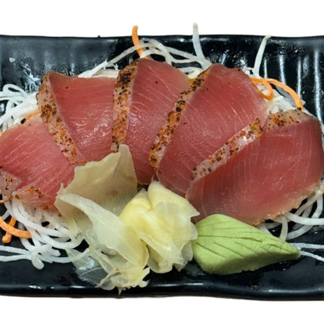 Seared Ahi Tuna Sashimi.